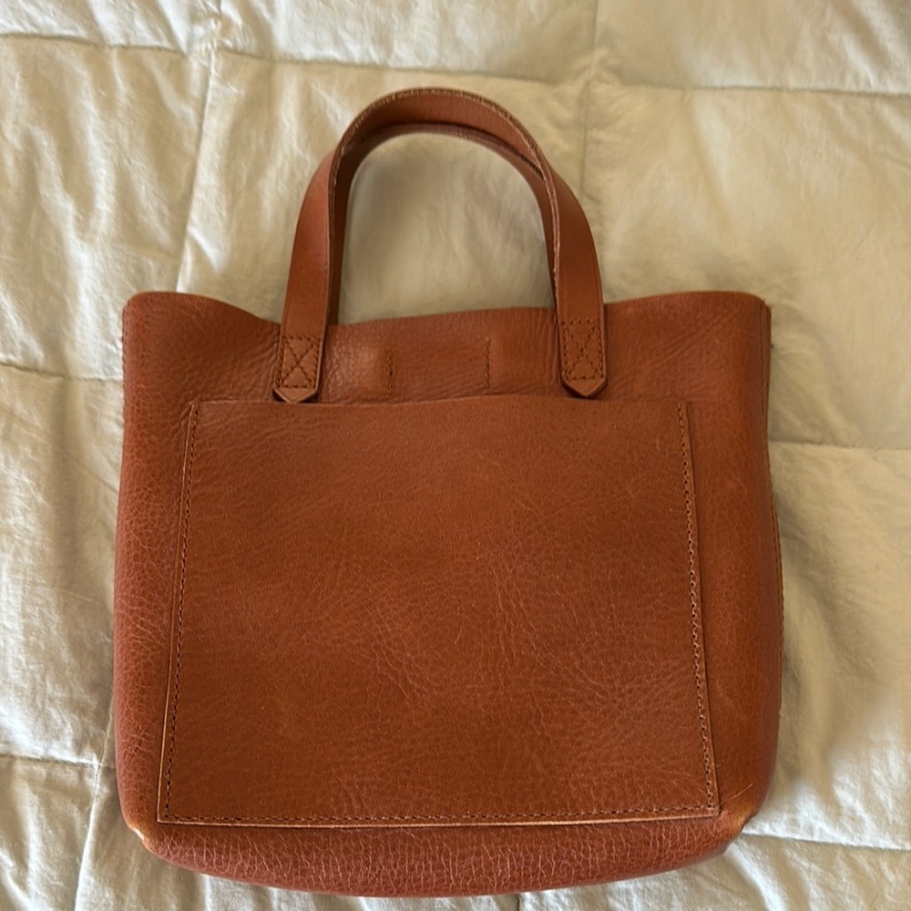 Madewell Brown Leather mini Transport Bag